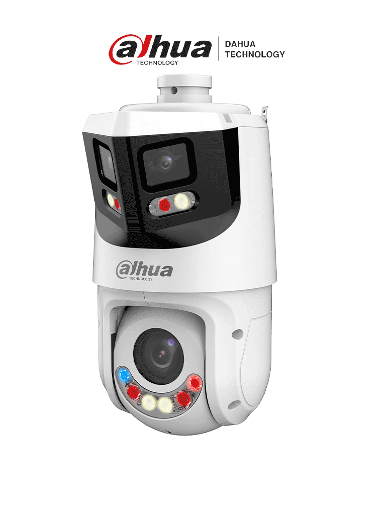 DAHUA SDT4E425-8P-GB-APV1-Cámara IP PTZ 8+4MP,8MP Vista Panorámica+4MP PT, TiOC WizSense, 25X Zoom, IR hasta100m, disuasión activa con Estrobo de Luz Roja y Azul, Altavoz Integrado, protección perimetral, Iluminador dual inteligent, IP66 DAHUA SDT4E425-8P-GB-APV1-Cámara IP PTZ 8+4MP,8MP Vista Panorámica+4MP PT, TiOC WizSense, 25X Zoom, IR hasta100m, disuasión activa con Estrobo de Luz Roja y Azul, Altavoz Integrado, protección perimetral, Iluminador dual inteligent, IP66